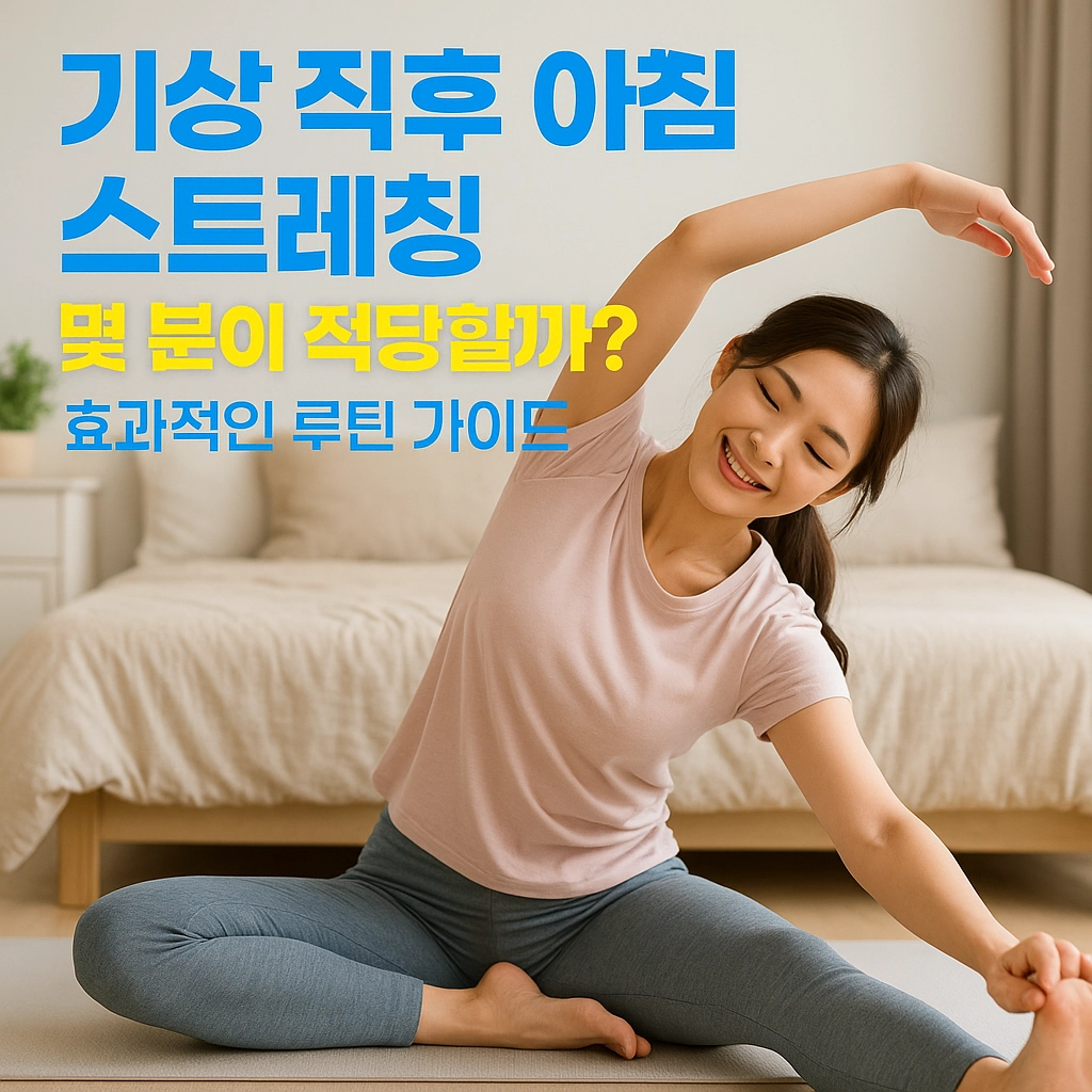 기상 직후 아침 스트레칭, 몇 분이 적당할까 효과적인 루틴 가이드