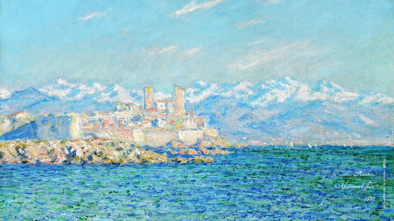 16 앙티브 오후의 효과 C - Claude Monet 명화배경화면