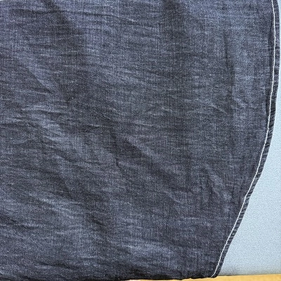 데님 소재 셔츠 다림질 전