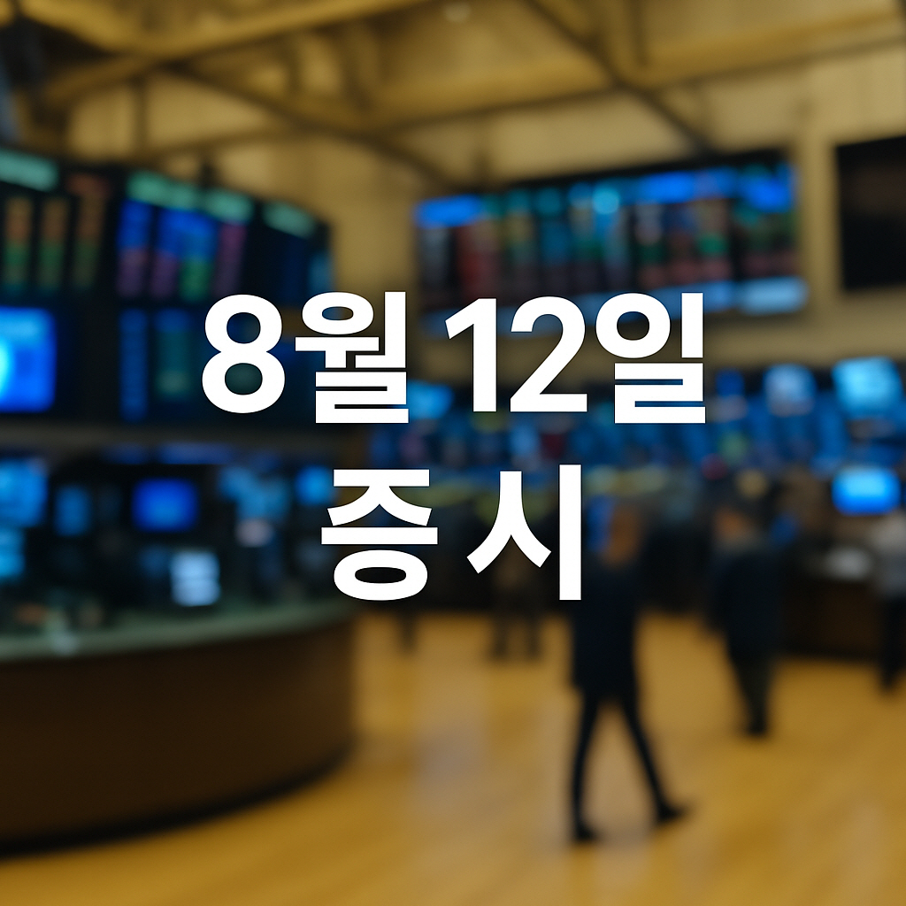 2025년 8월 12일 증시