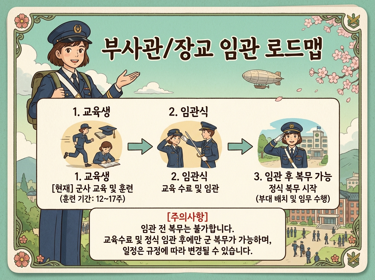 군인공제회 장교 준사관 부사관 가입 시기 비교 인포그래픽