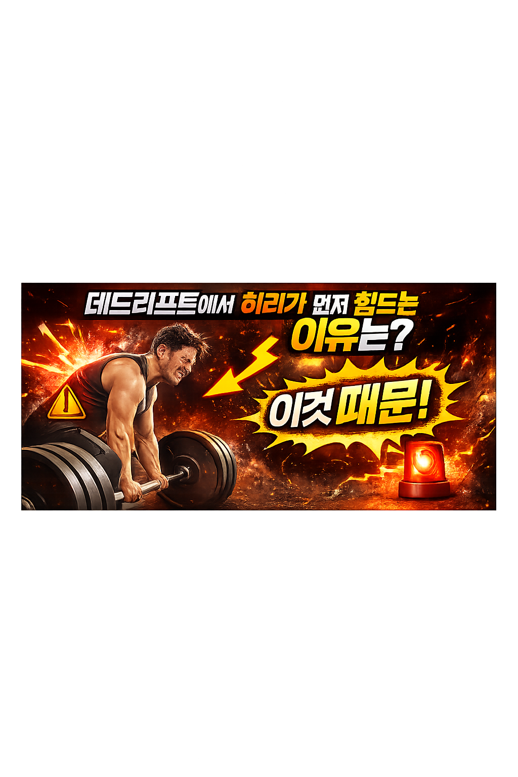 데드리프트에서 허리가 먼저 힘드는 이유는