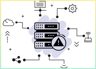 DHCP를 시각적으로 나타내기 위해 여러 장비가 연결되는 것을 나타낸 이미지
