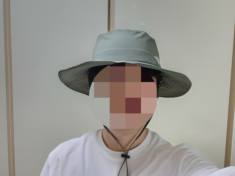 노스페이스 햇빛가리개 모자