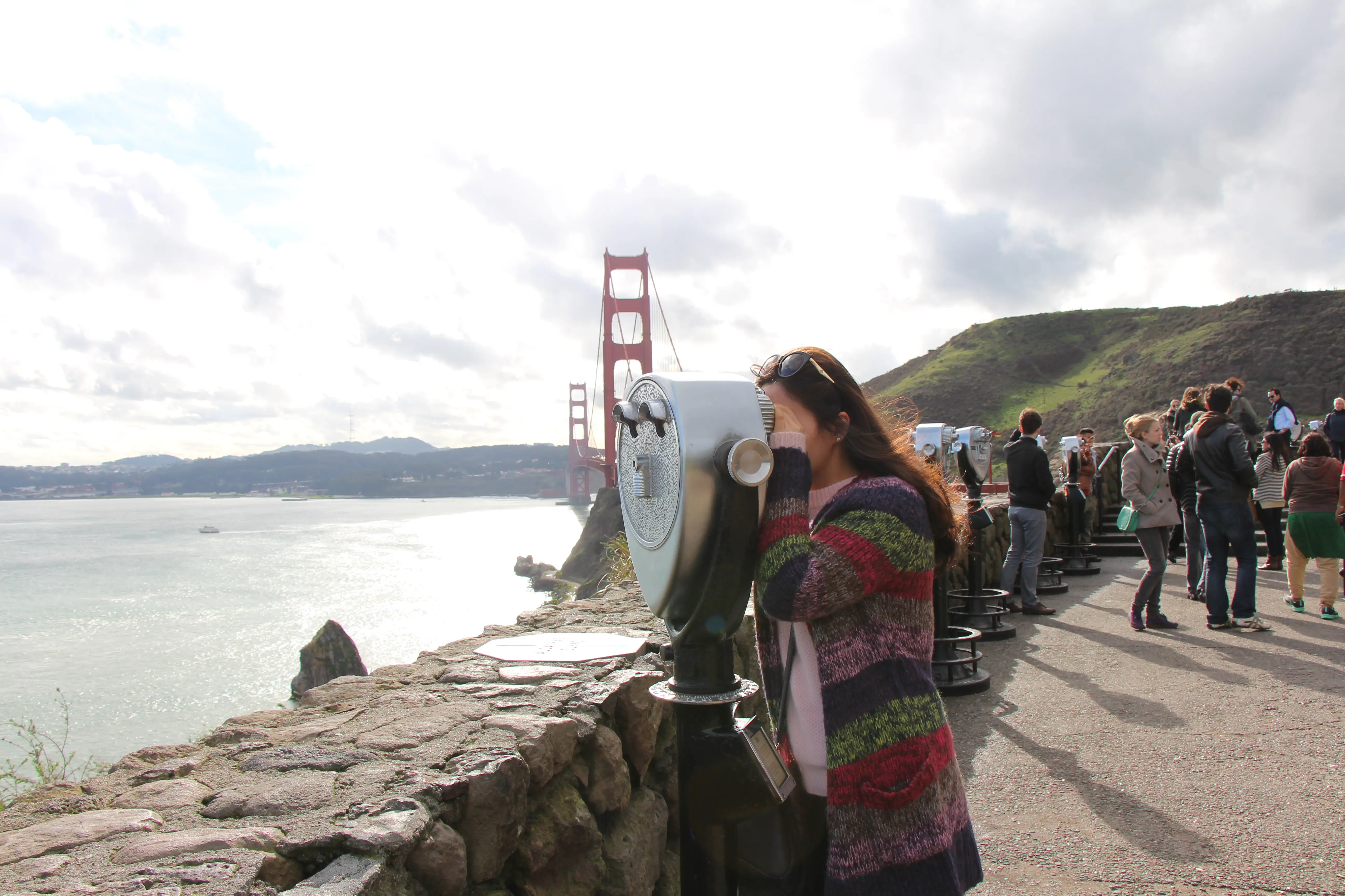 샌프란시스코(San Francisco) 금문교(Golden Gate Bridge) 망원경