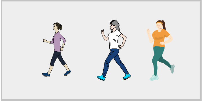 걷고 달리는 사람들