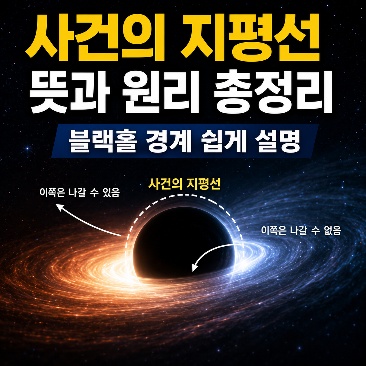 사건의 지평선 뜻과 원리
