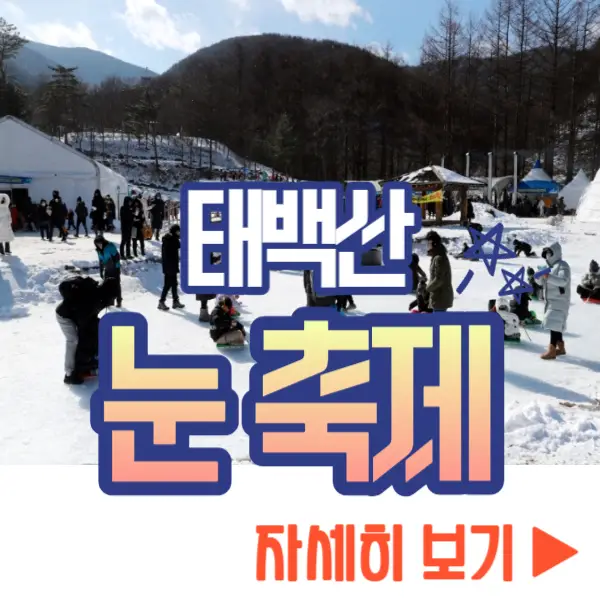 태백산 눈꽃축제 자세히 보기