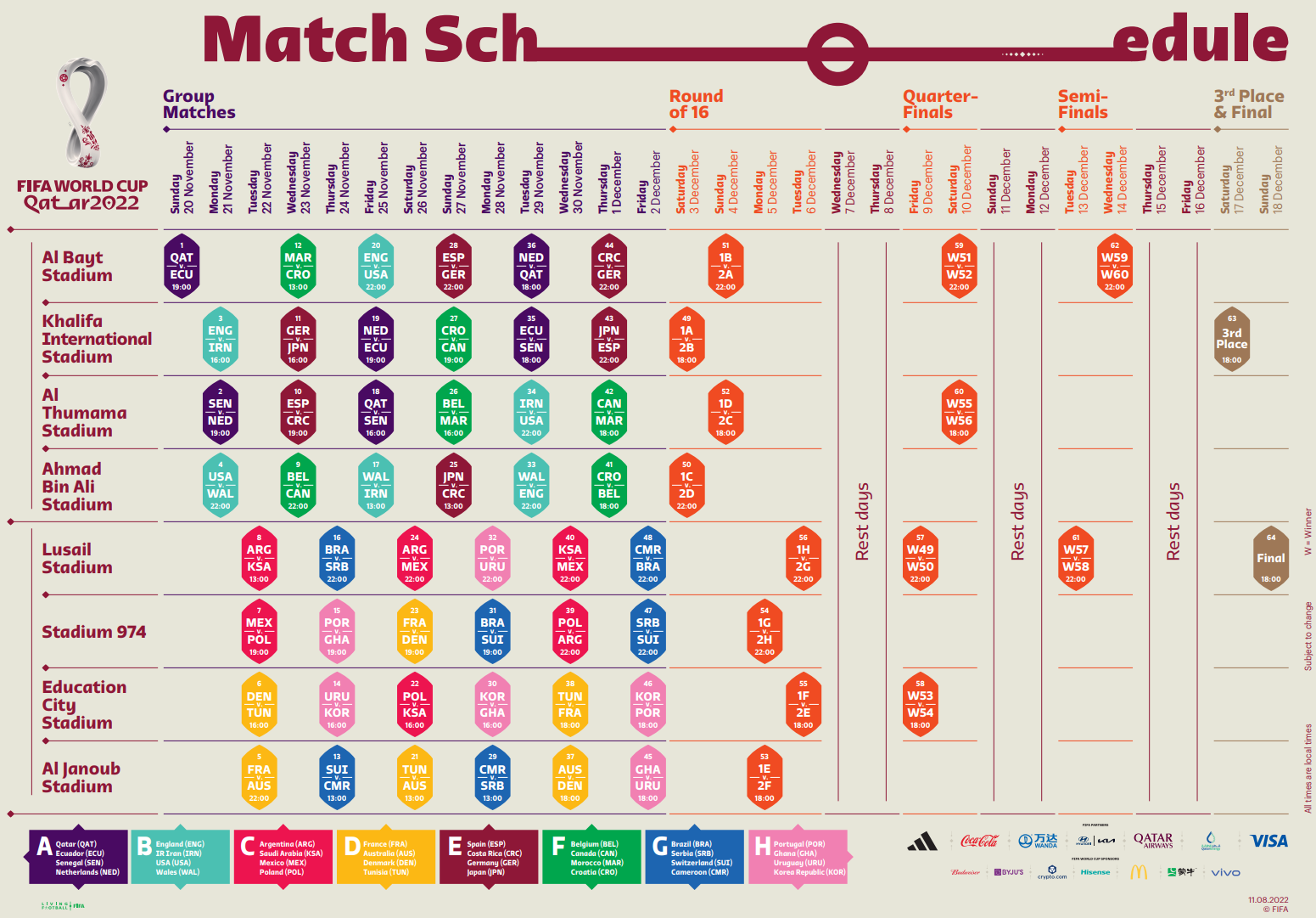 카타르-월드컵-경기일정