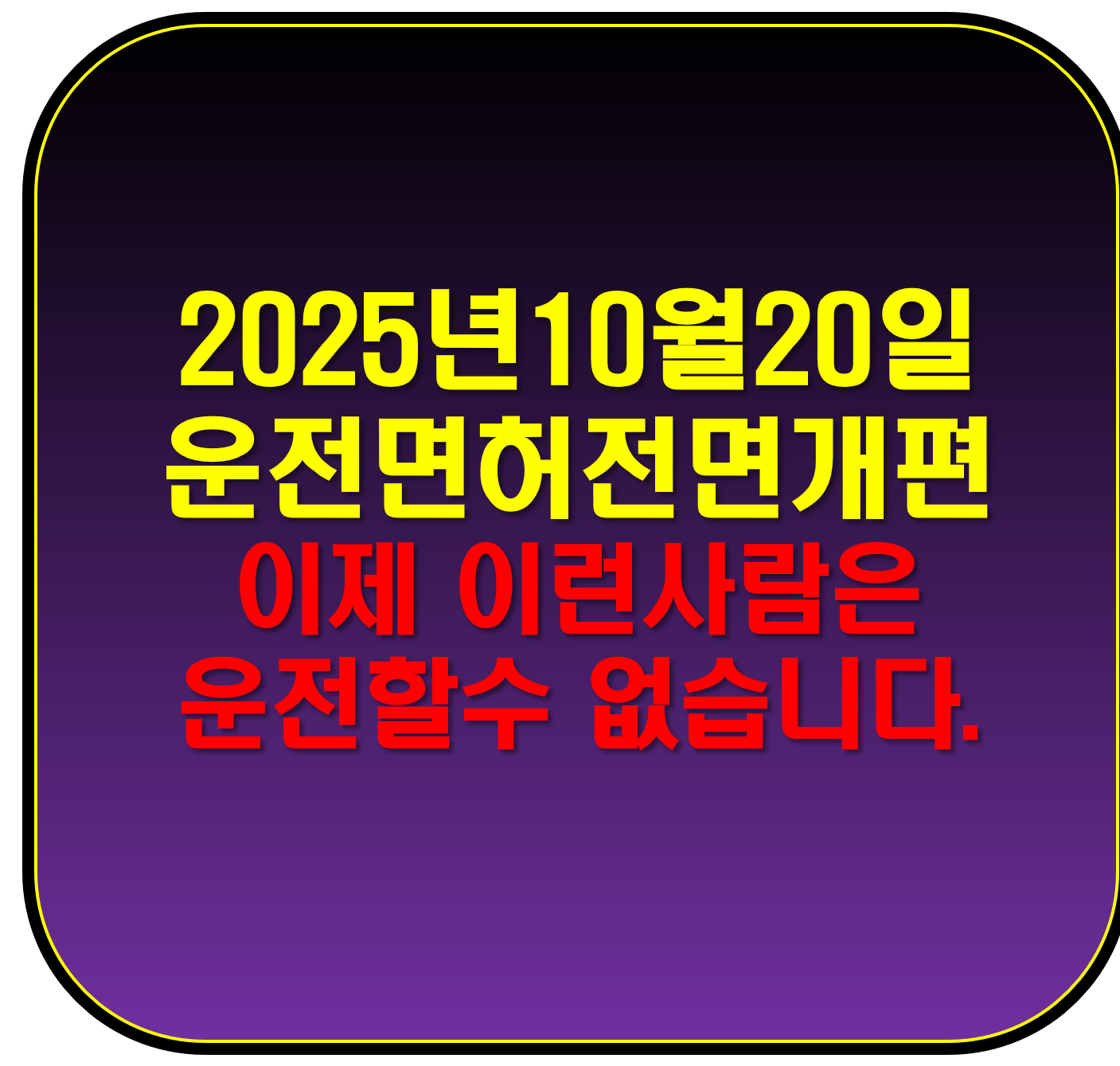 운전면허전면개편