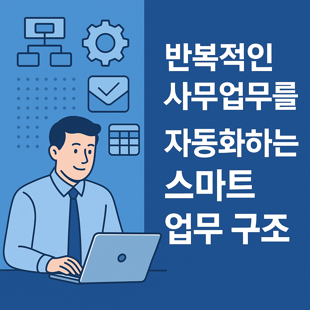 반복적인 사무업무를 자동화하는 스마트 업무 구조