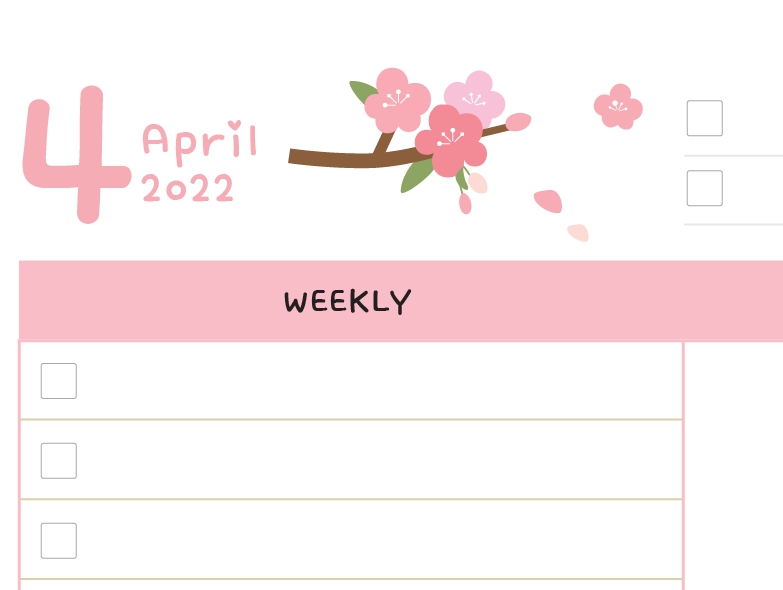 2022년 4월 달력 pdf