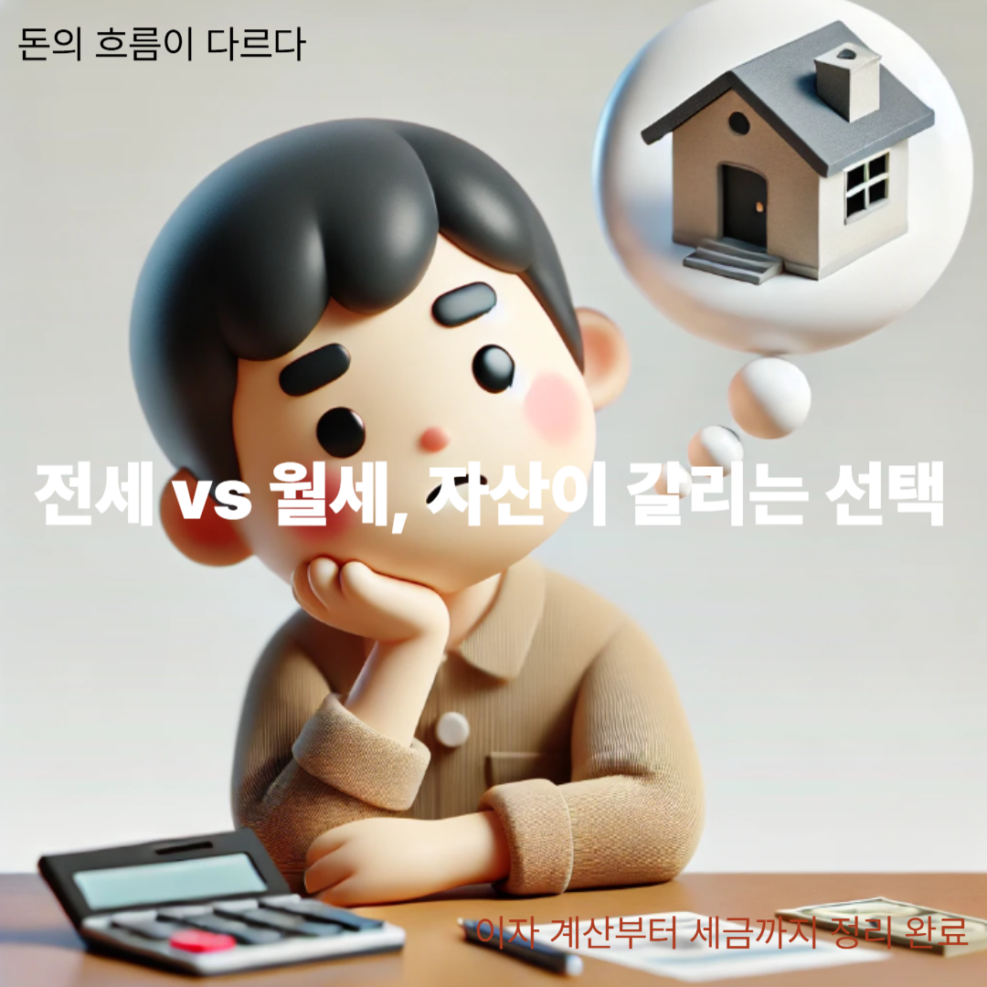 전세,월세 걱정하는 사진