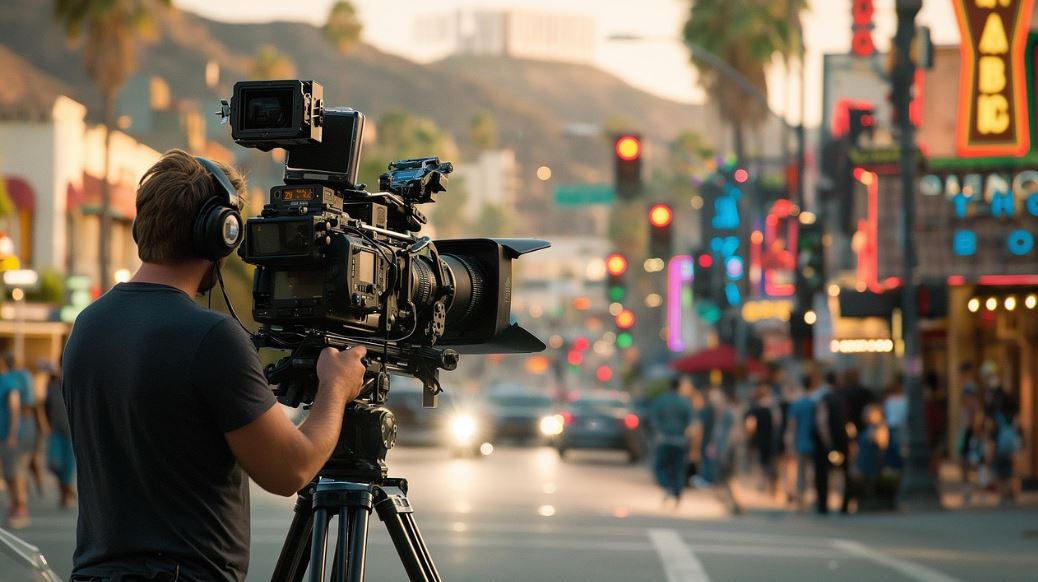 영화 촬영 현장 사진