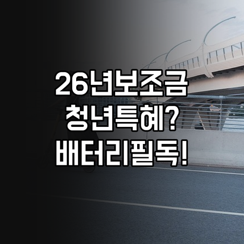 2026년 전기차 보조금 혜택 비교 ..