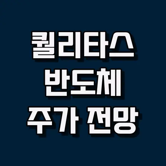 퀄리타스반도체 주가 전망