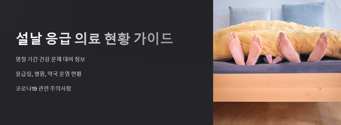 설날 병원 약국 현황
