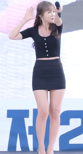 홍진영 무대 움짤