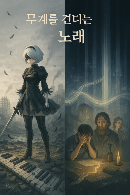 무게를 견디는 노래 – 니어: 오토마타의 'Weight of the World'