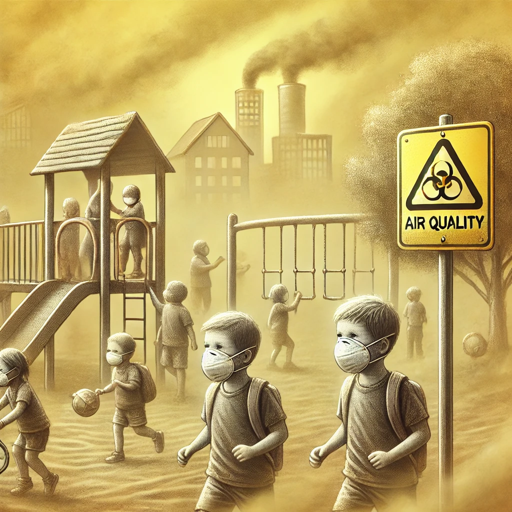 미세먼지와 아토피 피부염에 관련된 사진