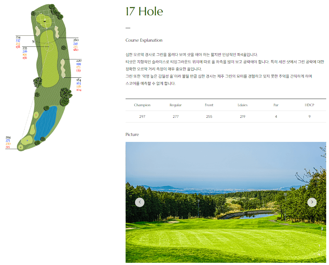 더 시에나 컨트리클럽 동코스 8