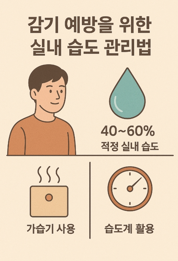 감기예방 실내 습도 관리법