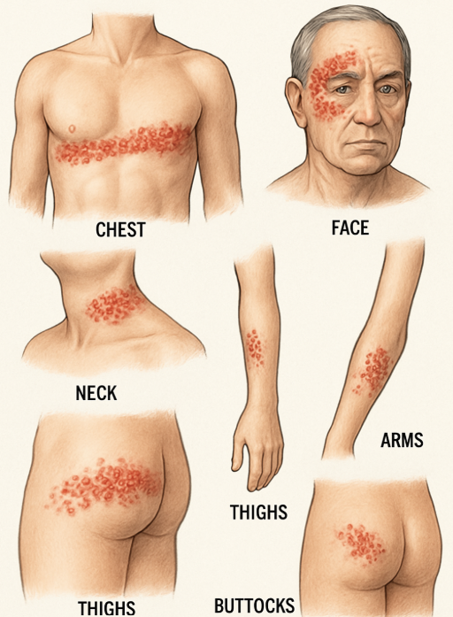 대상포진 초기증상 부위별 총정리