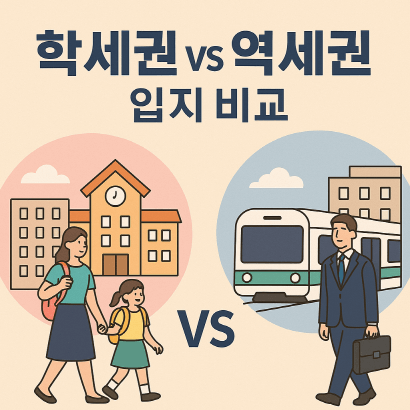 신혼·맞벌이 부부 필독! 학세권 vs 교통 입지 비교