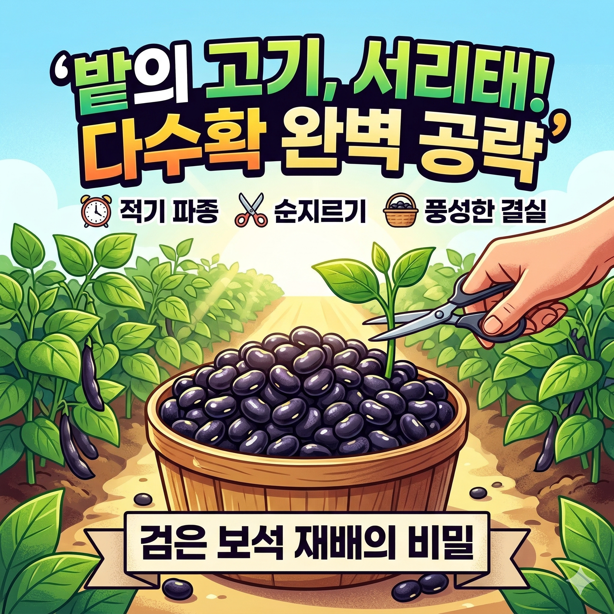 서리태 파종시기와 실패 없는 재배 방법 및 꿀팁 총정리