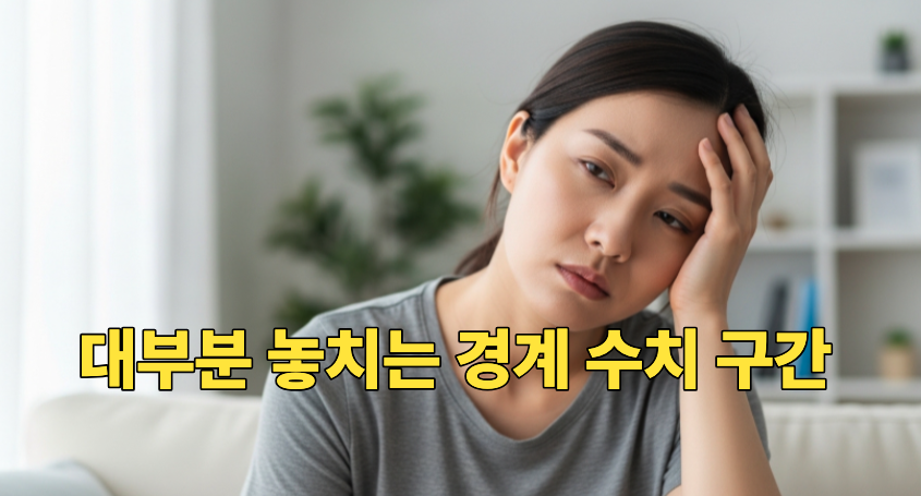 빈혈 수치 낮은 피로 모습
