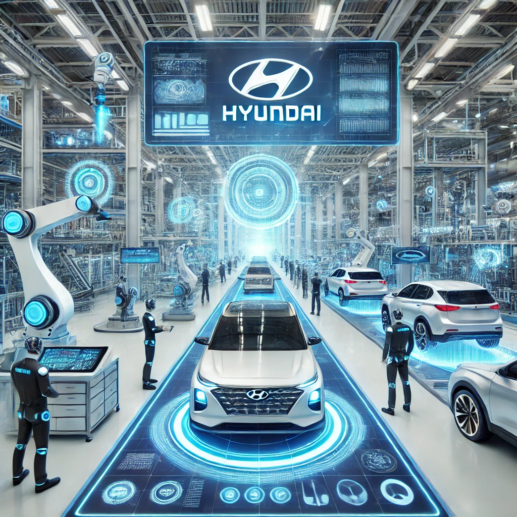 현대자동차의 미래공장 이미지