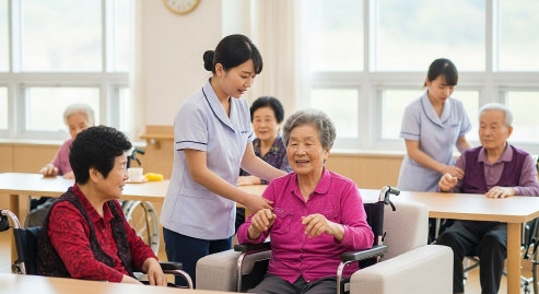 요양원 프로그램 활동 모습