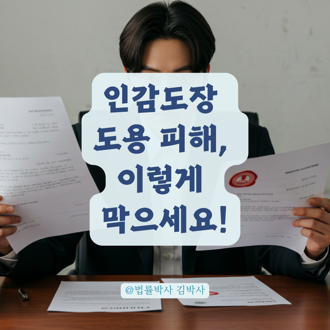 내가 빌린 게 아닌데 빚 독촉이 온다면? 인감도장 악용 시 법적 보호 가이드.