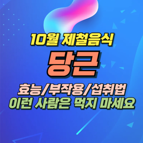 10월 제철음식 당근