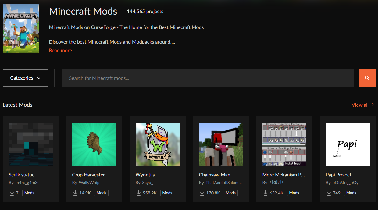 마인크래프트 커스포지 모드 설치 및 사용 방법 게임을 더욱 자유롭게 즐기자!