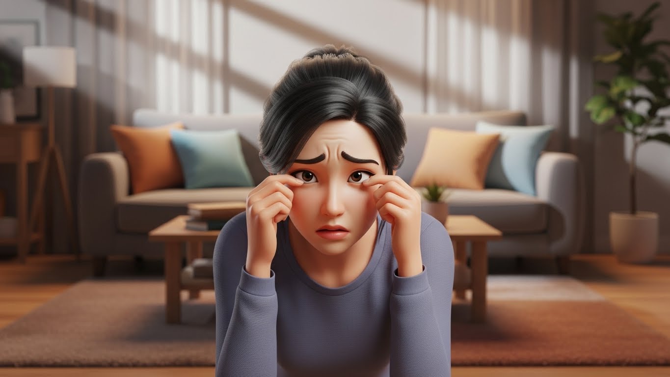 고개를 숙일 때 시야가 흐려지는 원인