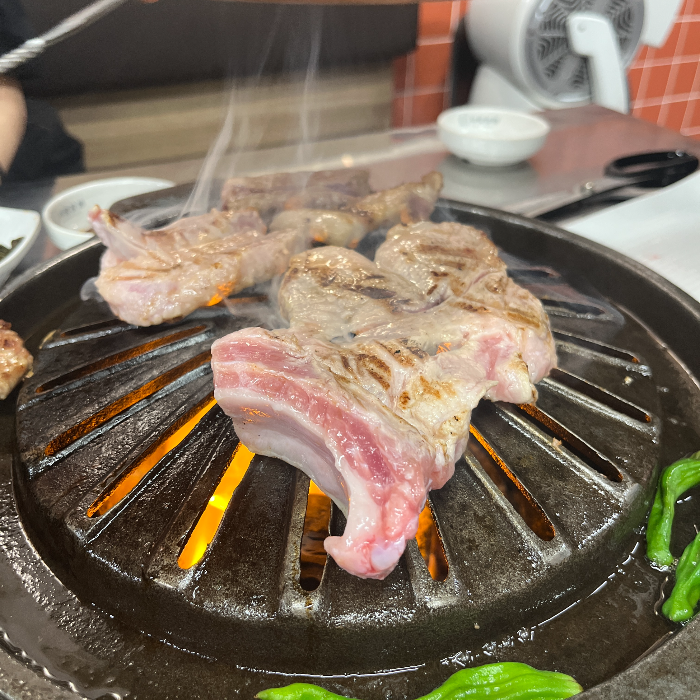 생갈비 구이