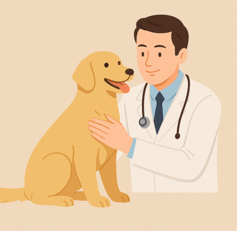 검진중인 반려견