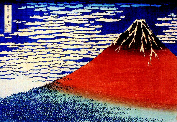 카츠시카 호쿠사이 붉은 후지산