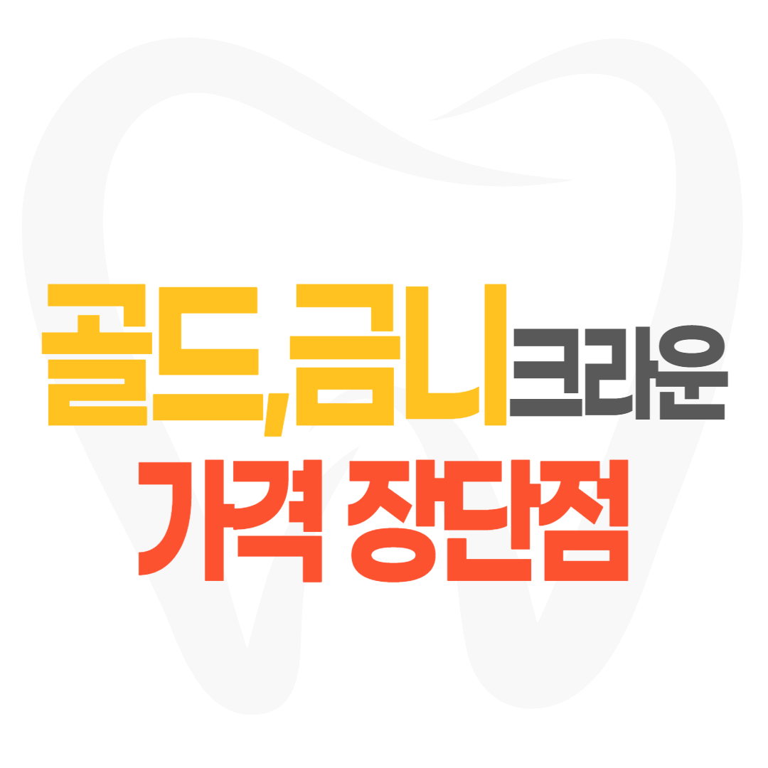 골드 크라운/금니 크라운 가격 비용 장단점 4가지 수명 주의사항 지르코니아 비교