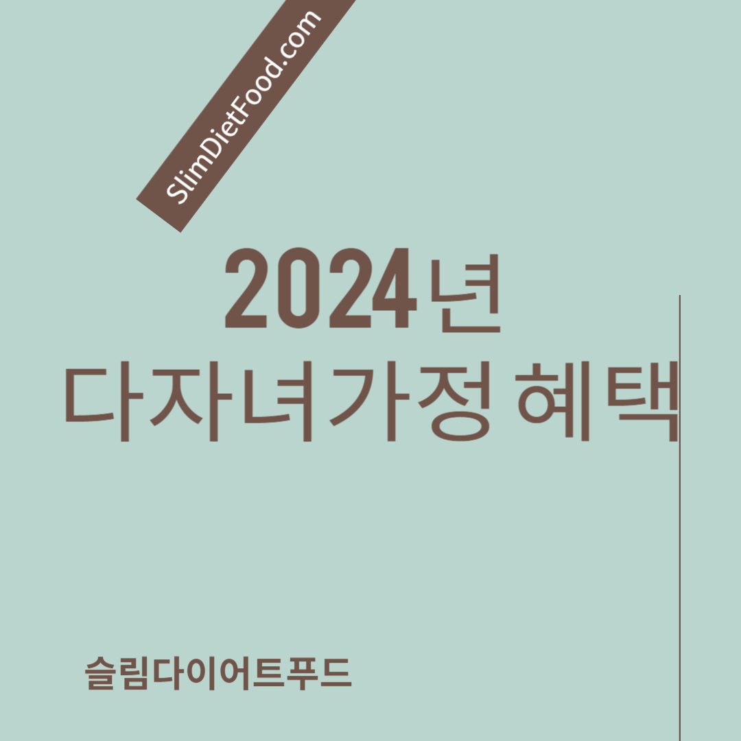 2024년 다자녀가정 혜택
