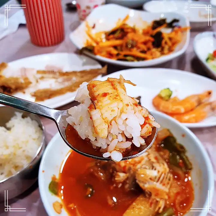 물가자미 요리 한상 물가자미회 물가자미찌개 물가자미구이 영덕 맛집