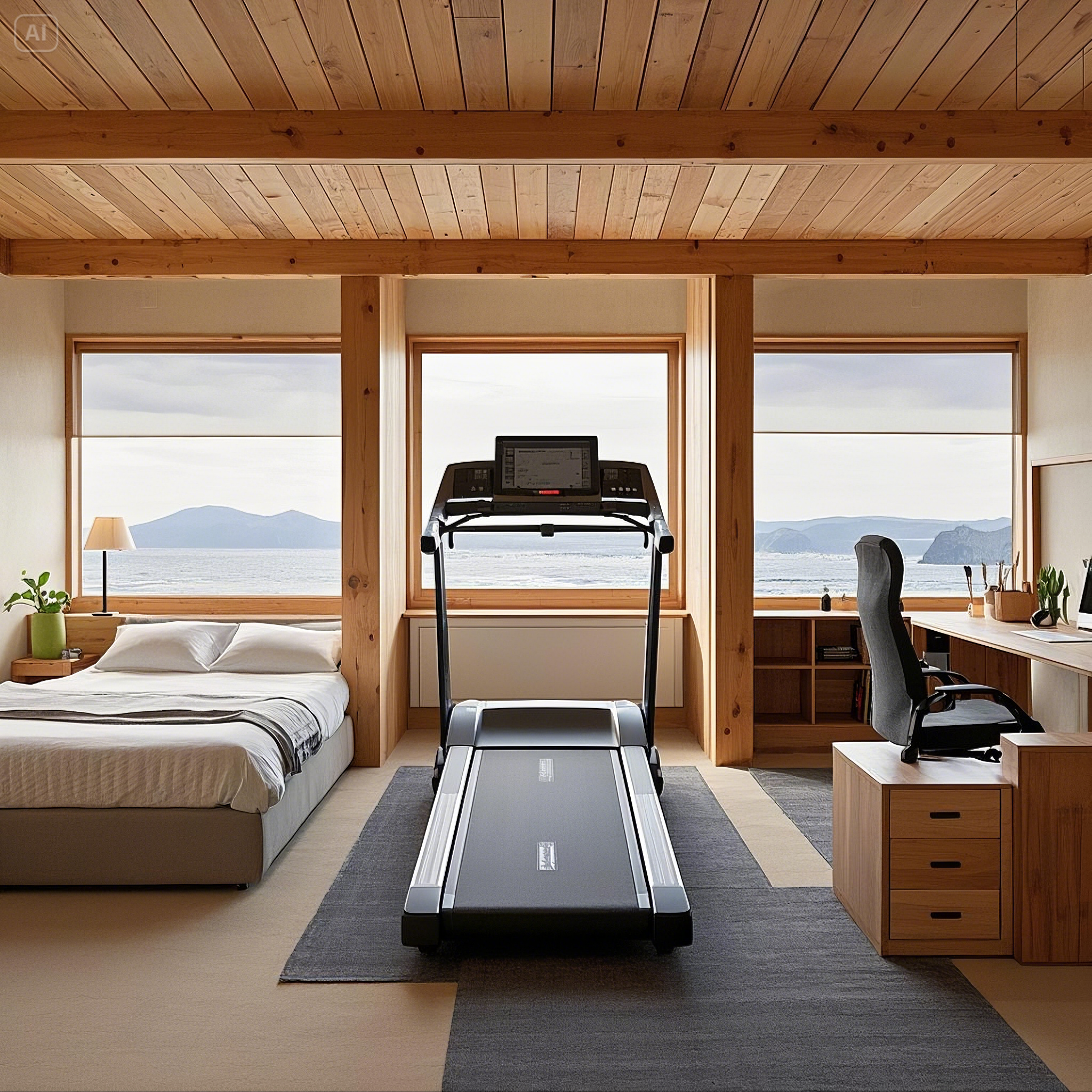 1인 가구를 위한 효율적인 공간 활용방법 관련 한 집안에 공간을 나눠서 효율적으로 사용 할 수 있도록 환경을 만들어 낸것을 묘사한 사진