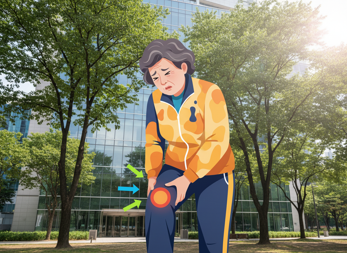 무릎 오금 통증 원인 진료과 찾기 어디아파 앱 어플