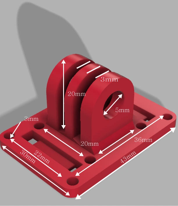 TPU 필라멘트 FPV카메라 마운트