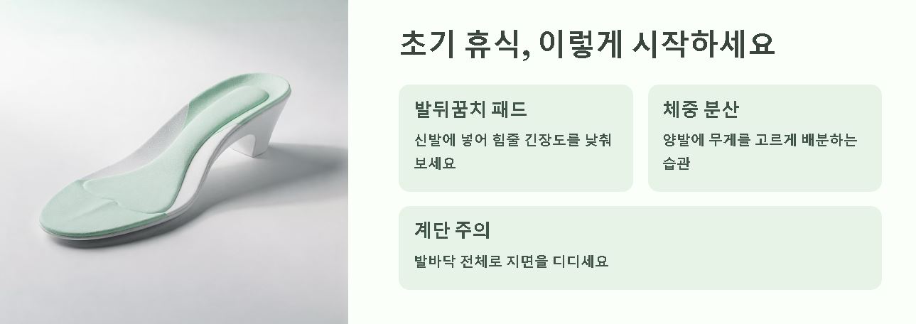 아킬레스건 통증 치료 생활 주의사항