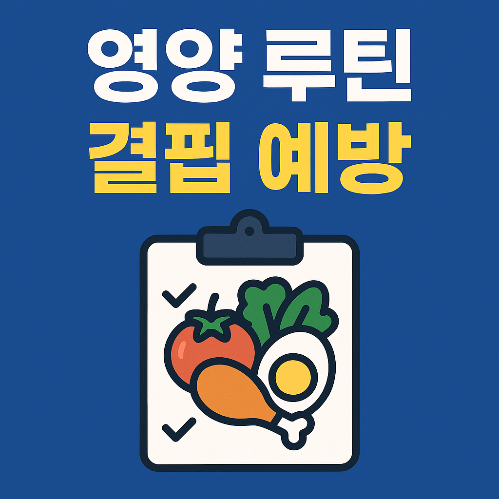 영양 루틴 결핍 예방