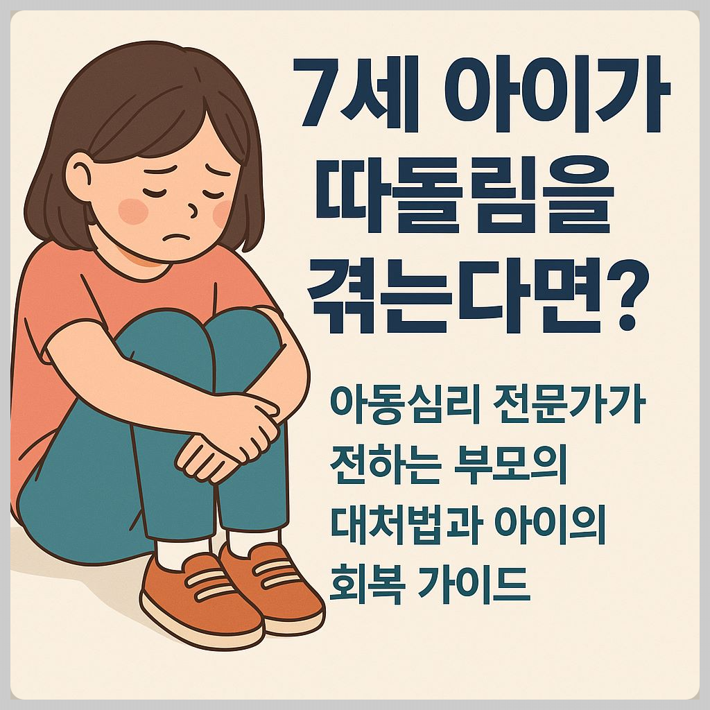 유치원에서 따돌림을 당한 7세 아이를 위한 심리 회복 가이드 썸네일 이미지