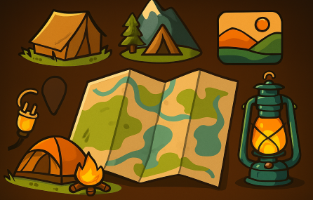 캠핑 관련 사진