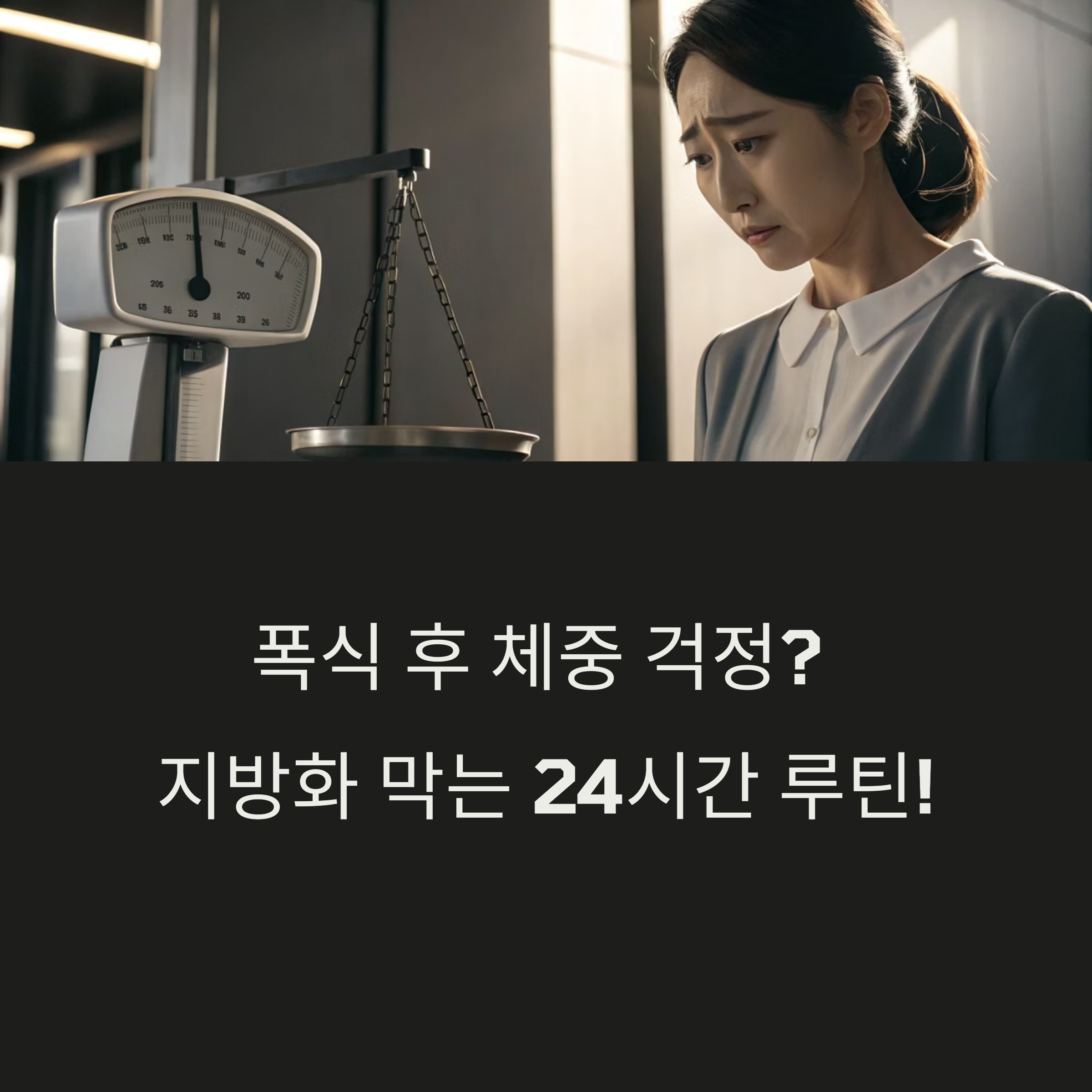폭식해도 걱정마! 살 안 찌는 24시간 관리 루틴
